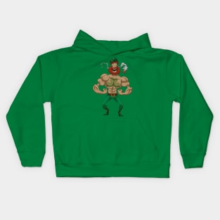 Sporty Leprechaun Kids Hoodie